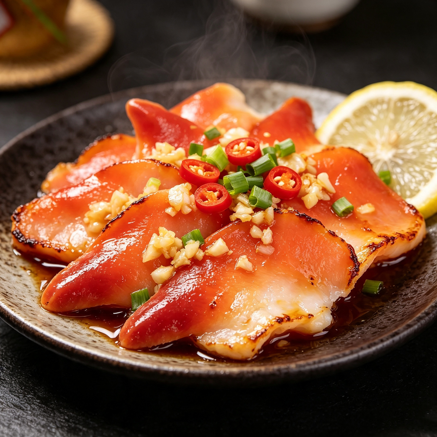 Raw Arctic Surf Clam Slices