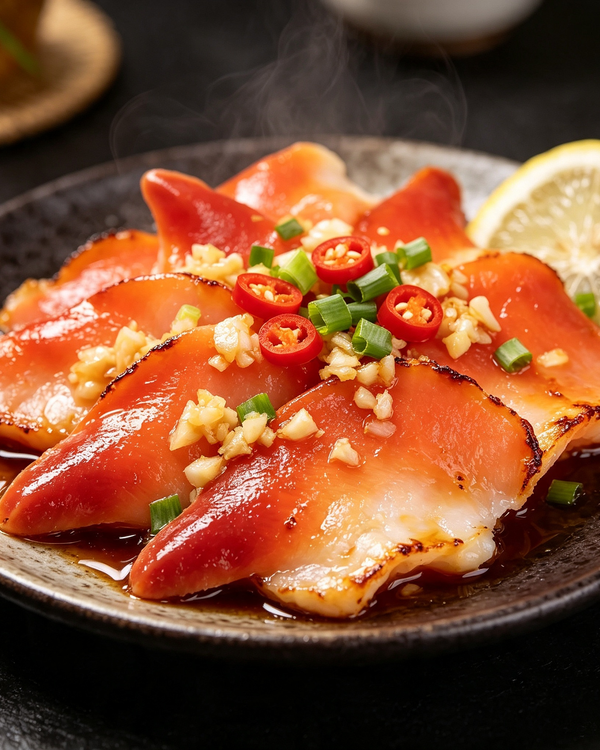 Raw Arctic Surf Clam Slices